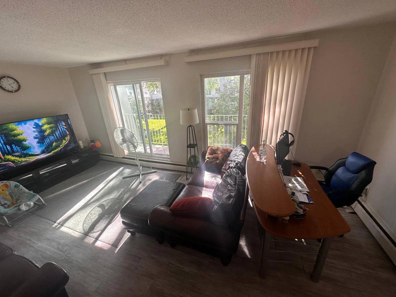 Three seater chair and table for sale