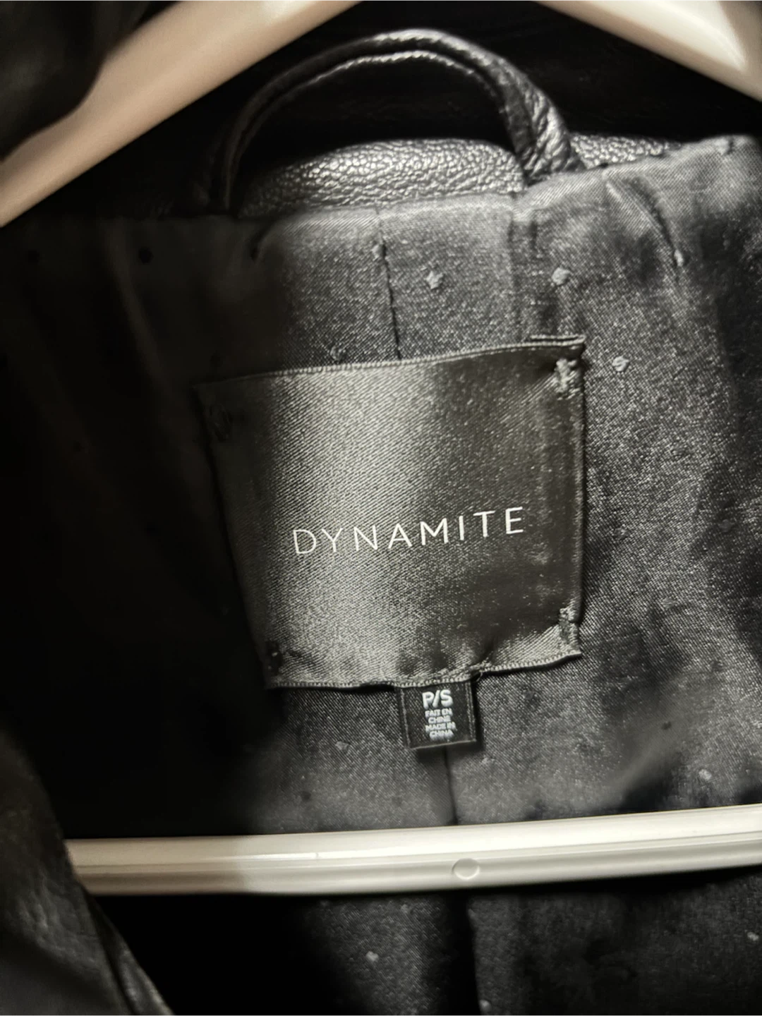 Dynamite Black Faux Leather Moto Jacket - photo 2