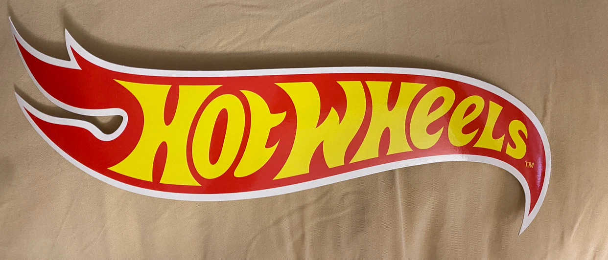 Hot Wheels Flame Logo Sticker