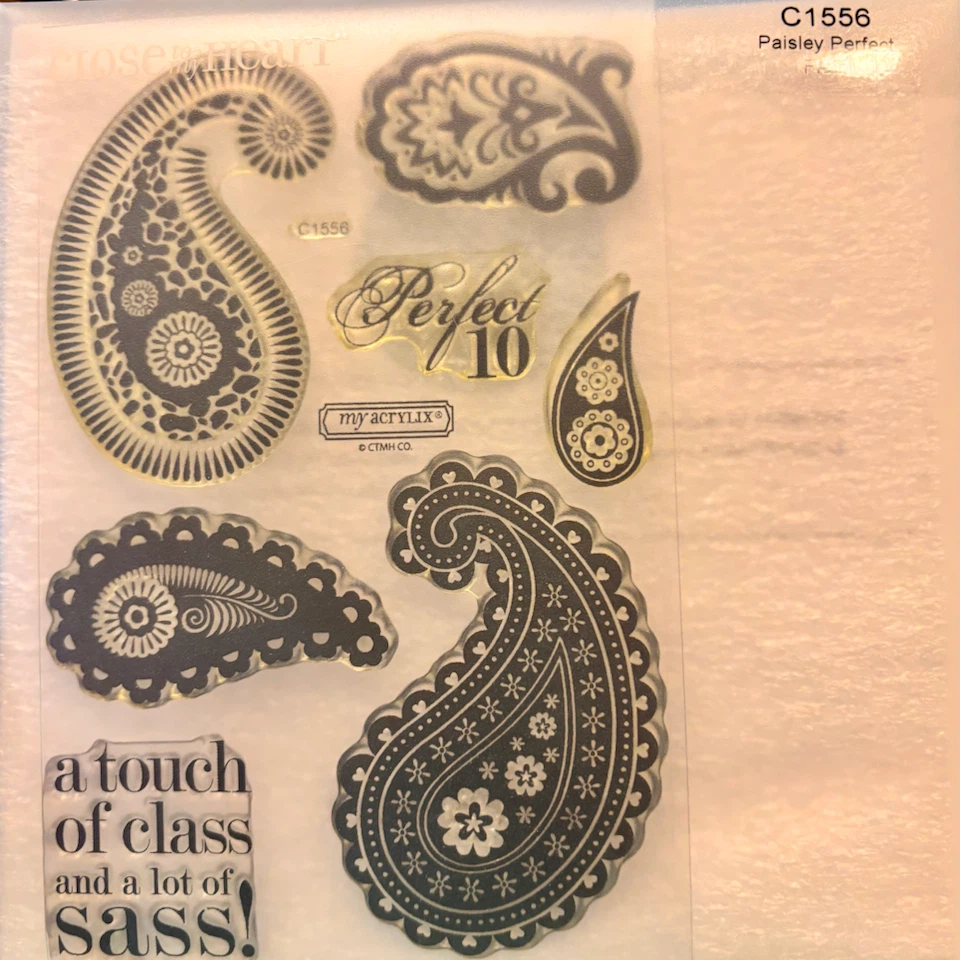 My Acryliques Paisley Perfect Stamp Set C1556