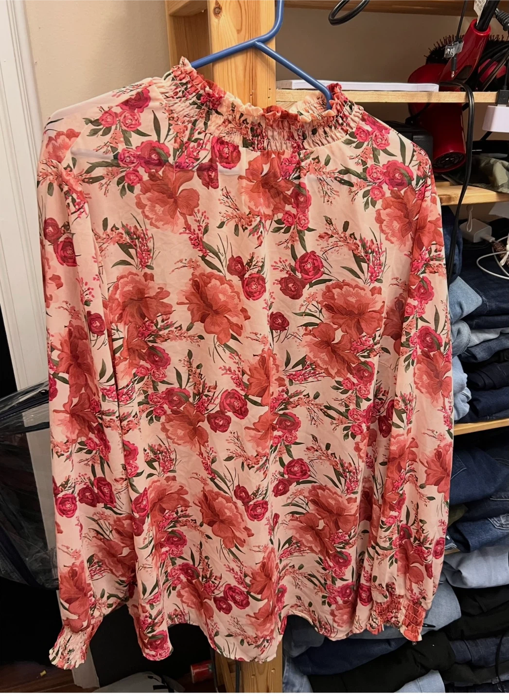NWT size 3X Torrid Women's Floral Chiffon Smocked Blouse - photo 3