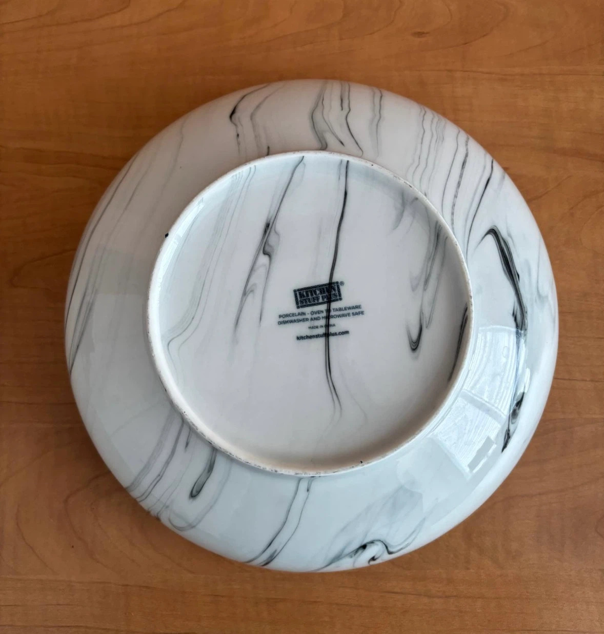 Salad Bowl - Kitchen Stuff Plus Marble Pattern Porcelain Bowl - photo 2