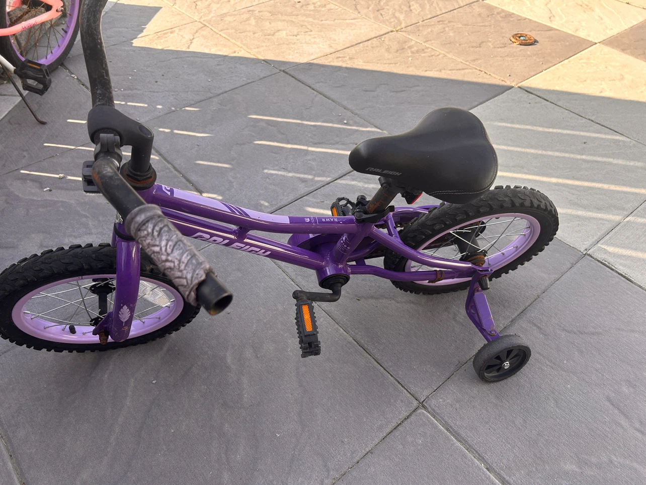 Purple Raleigh Kids Bike