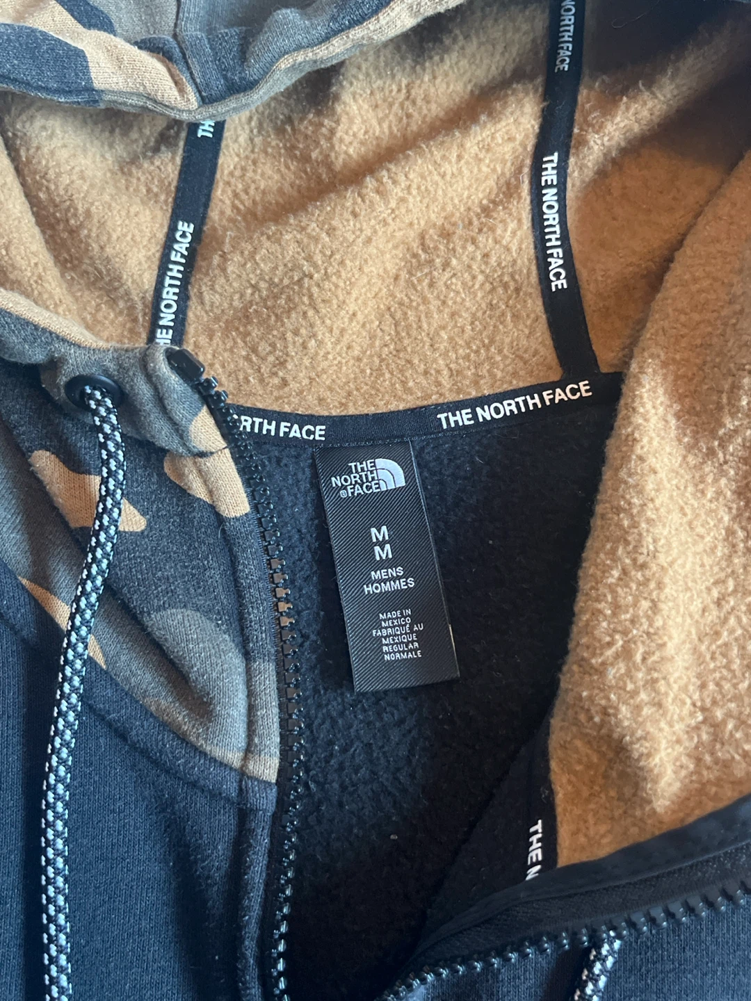North face camouflage zip up hoodie and north face hat - photo 2