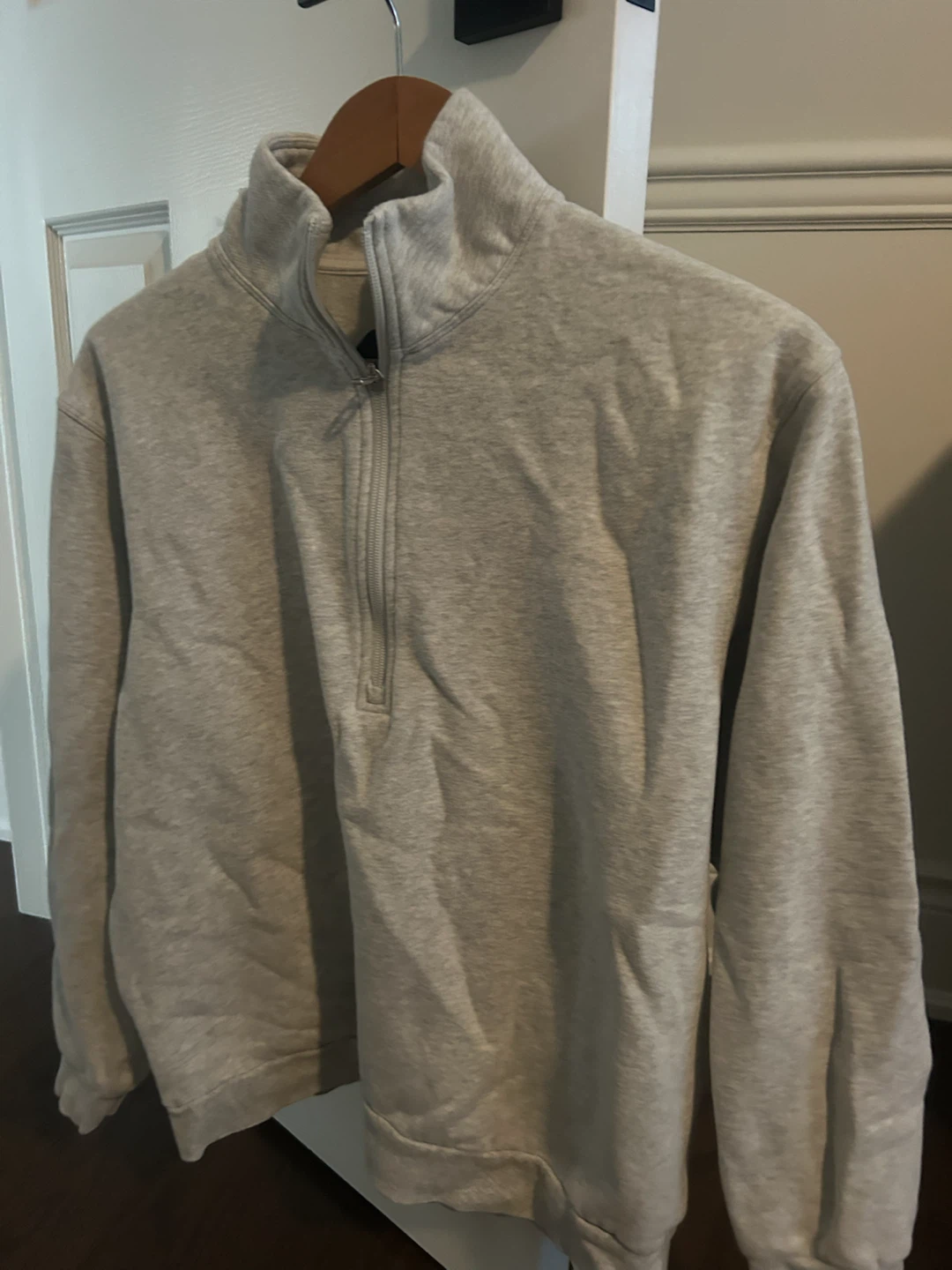 Lululemon Grey Quarter Zip Sweatshirt - Size M