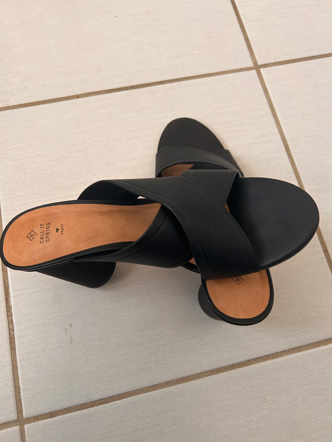 Call It Spring Black Vegan Block Heel Sandals - photo 3