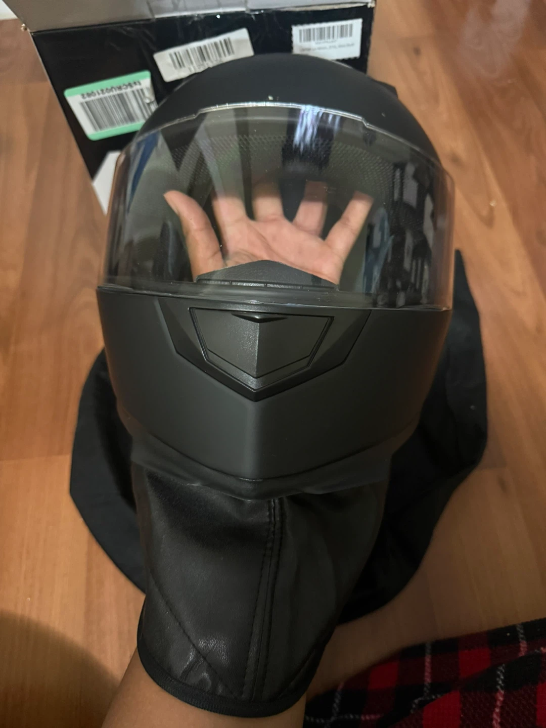 ILM Motorcycle Helmet Matte Black Size L - photo 2