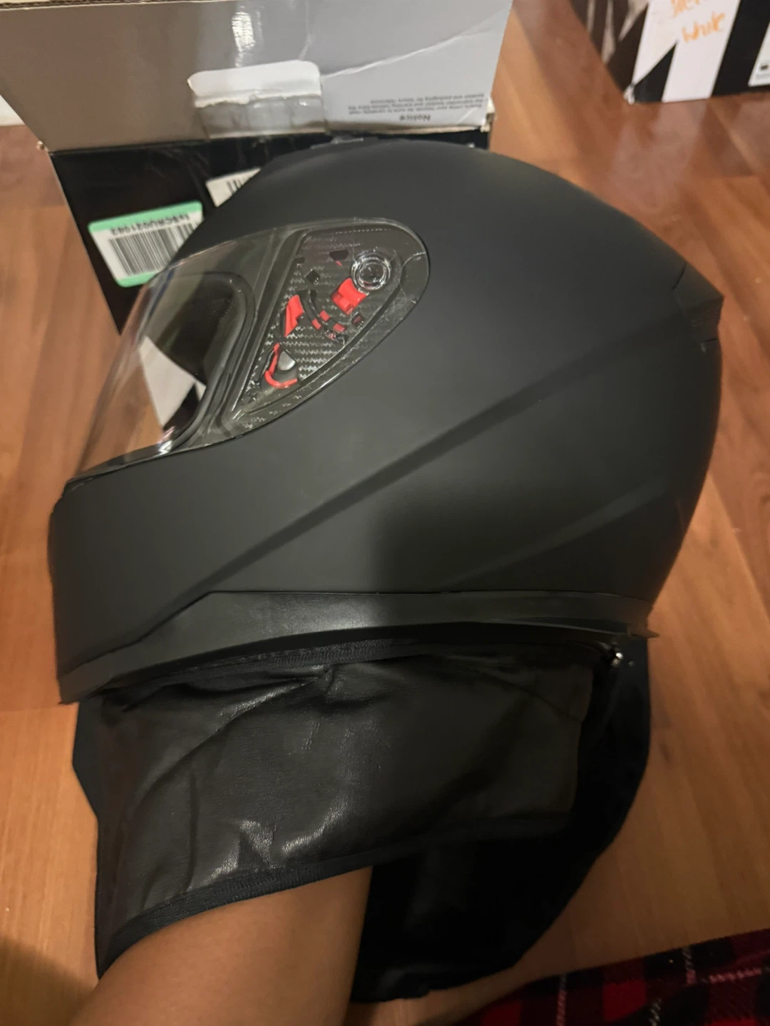 ILM Motorcycle Helmet Matte Black Size L - photo 5