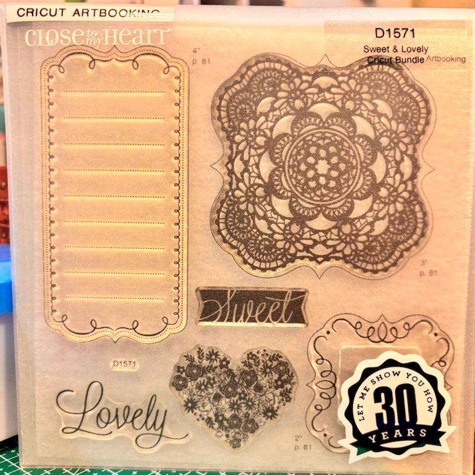 Cricut "Sweet & Lovely" Artbooking Stamp Bundle