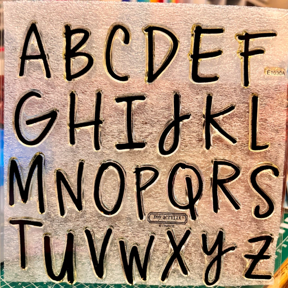 CTMH Uppercase, Lowercase Letters, Numbers & Symbols