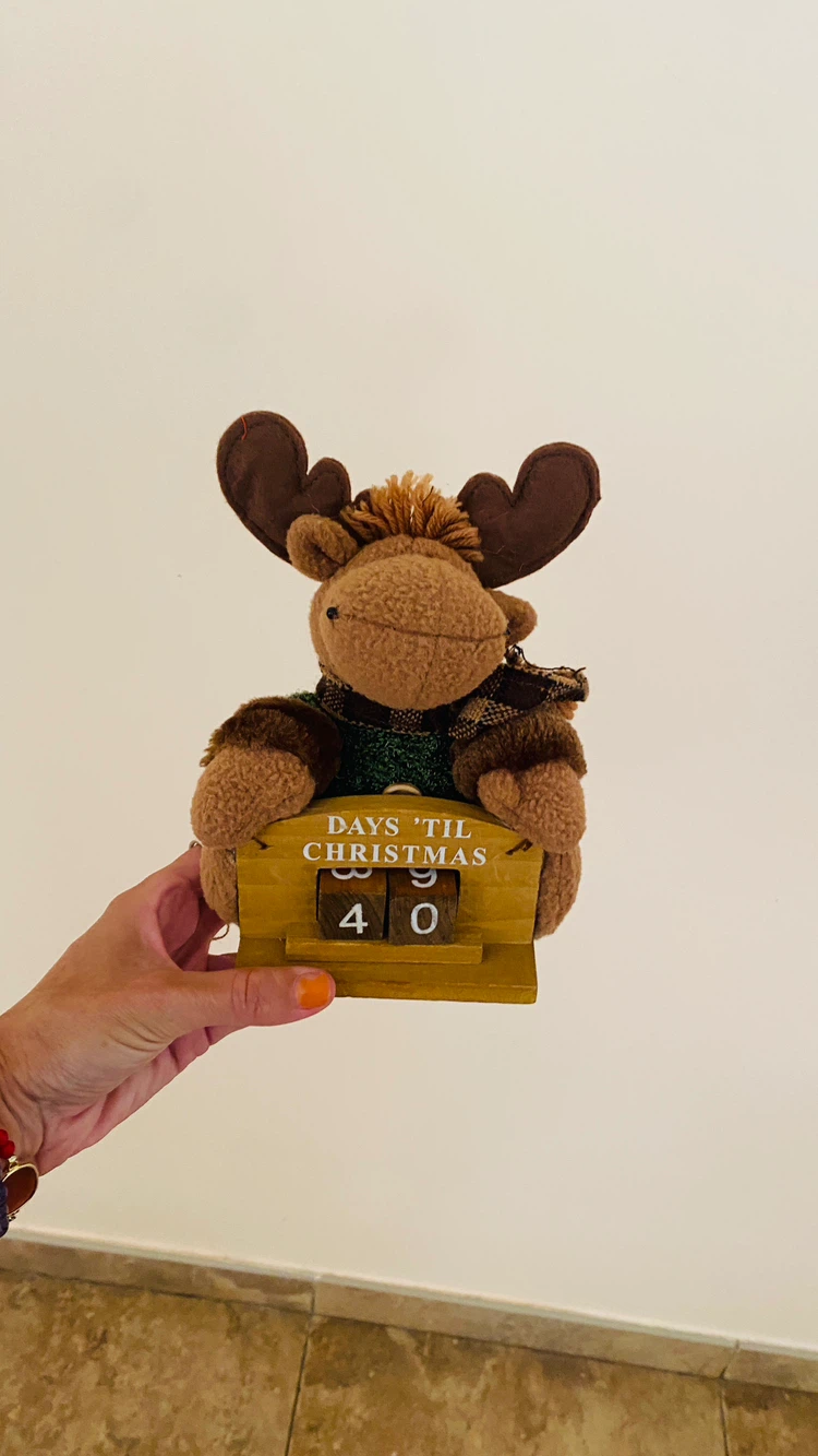 8 inch Christmas countdown reindeer - photo 4