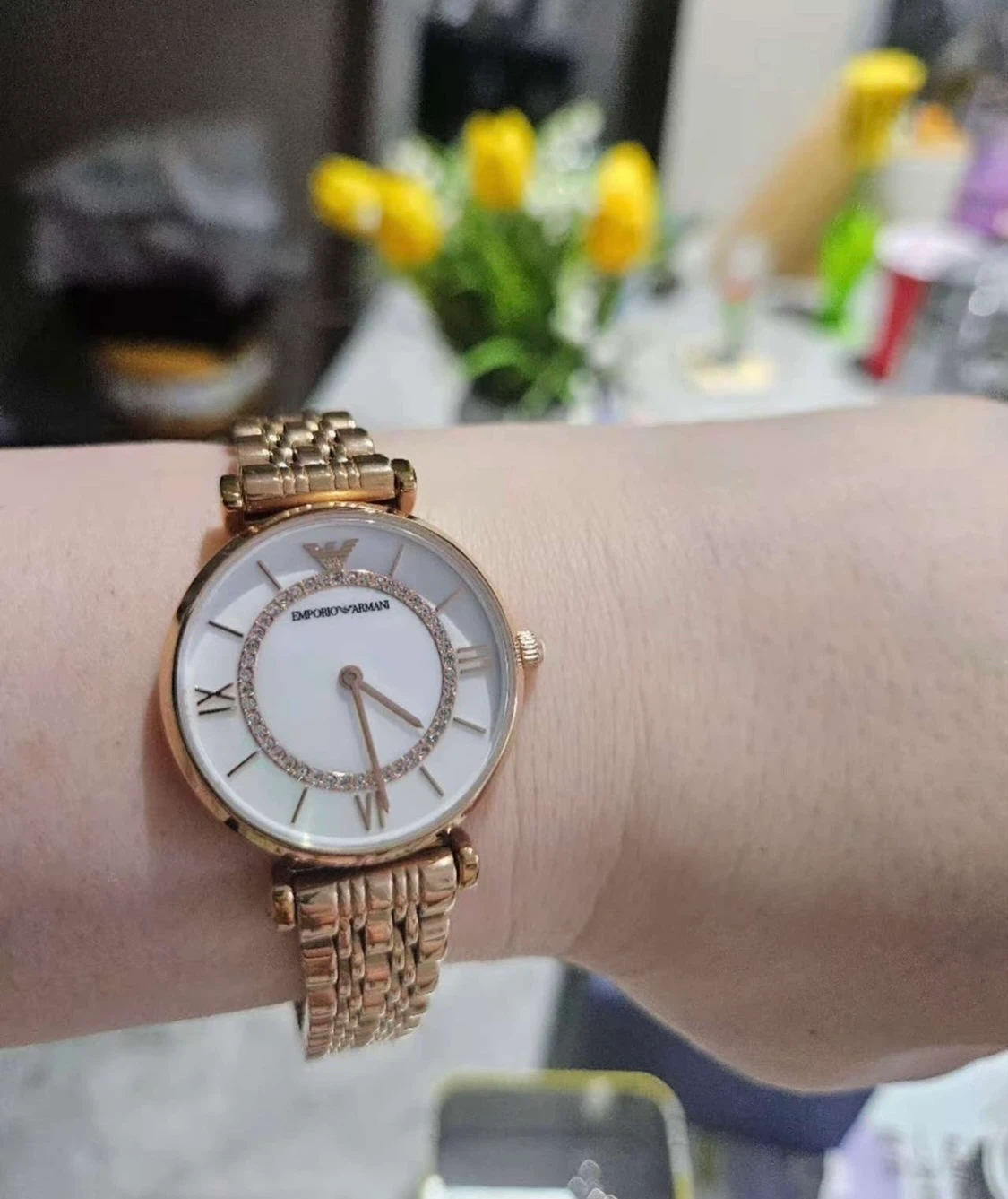 Emporio Armani Ceramic Rose Gold Watch - PRICE NEGOTIABLE - photo 3