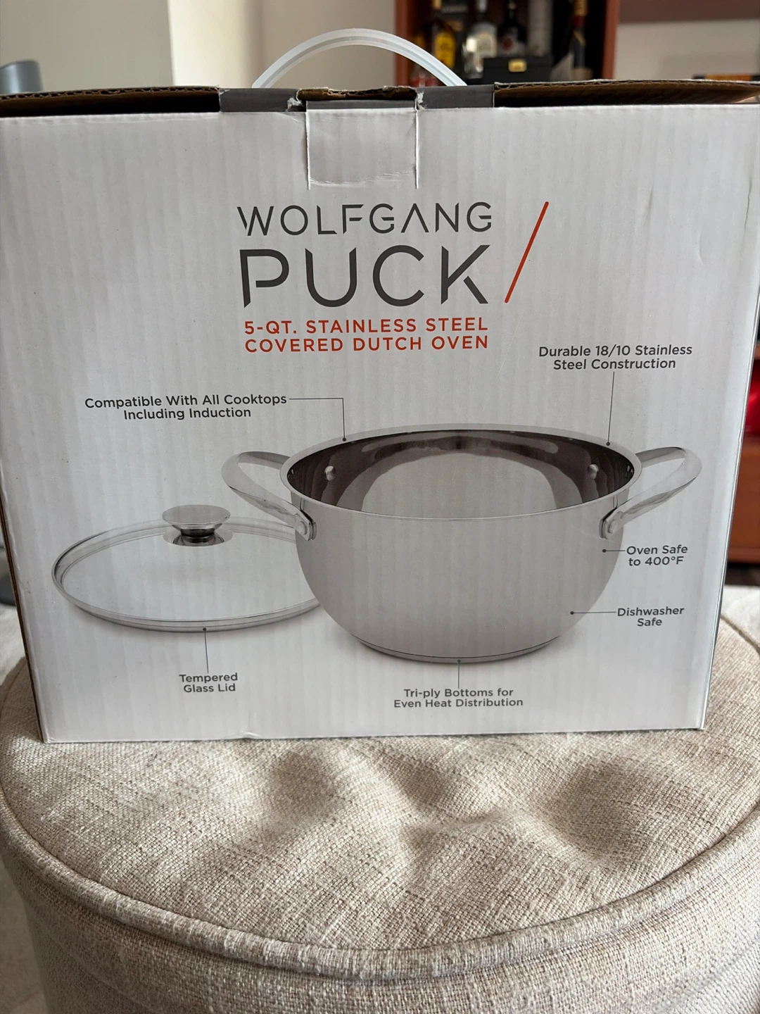 Wolfgang Puck 5-Qt. Stainless Steel Covered Dutch Oven