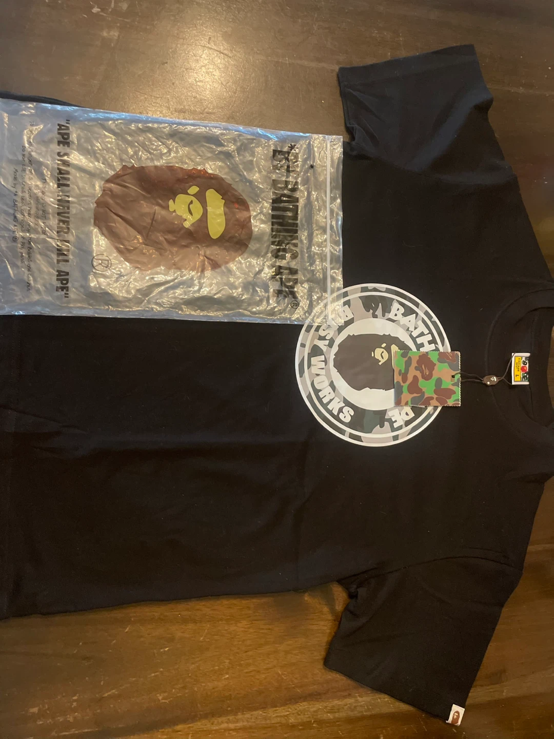 A Bathing Ape Black Graphic T-Shirt - photo 2