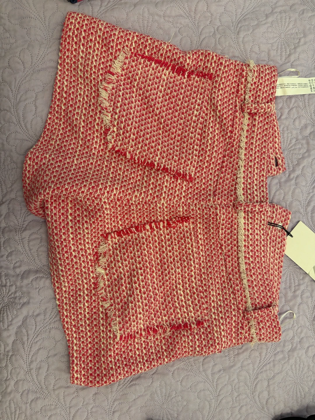 Zara Textured Tweed Shorts - photo 2