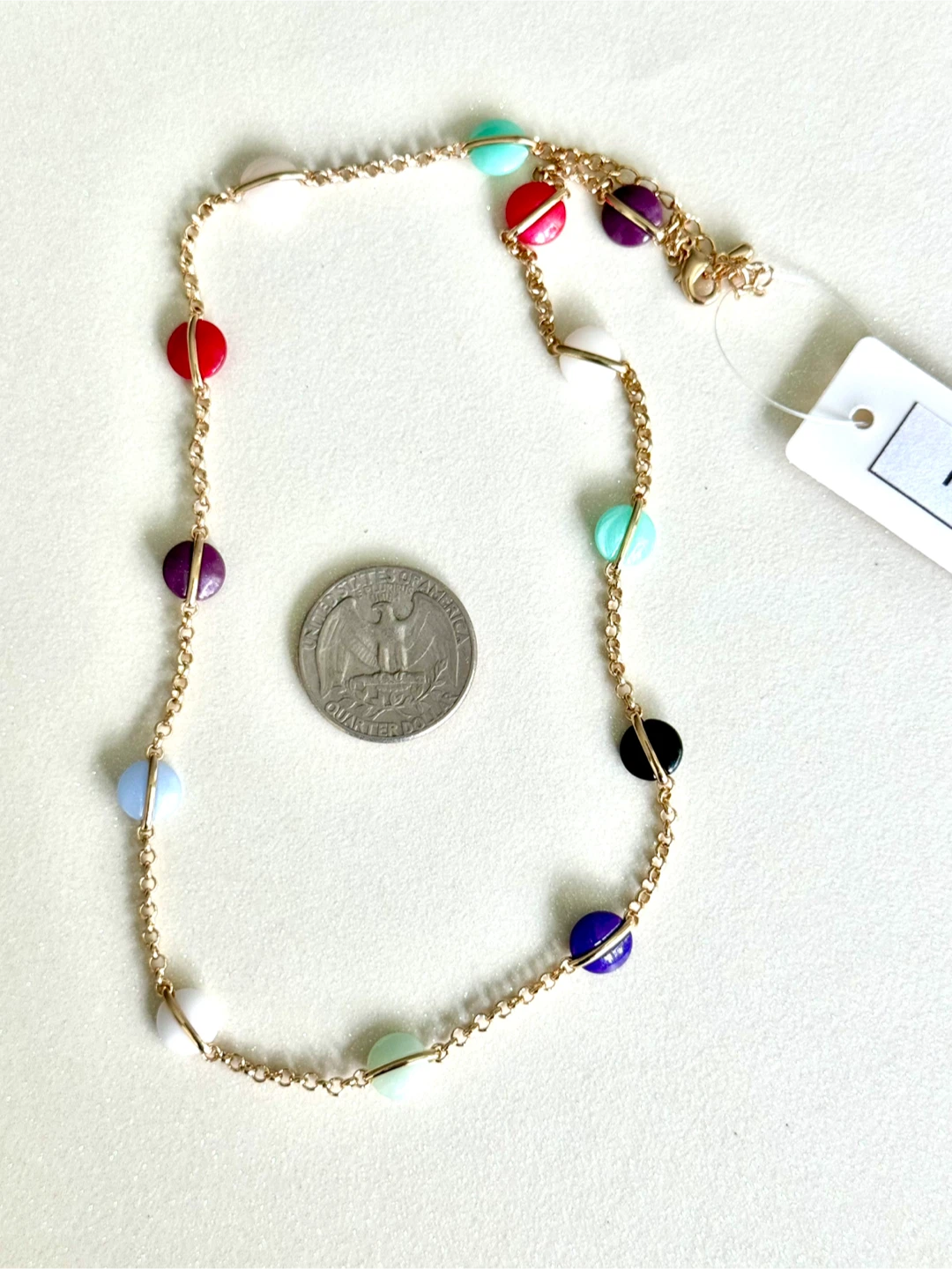 Gold Tone Beaded Necklace - photo 2