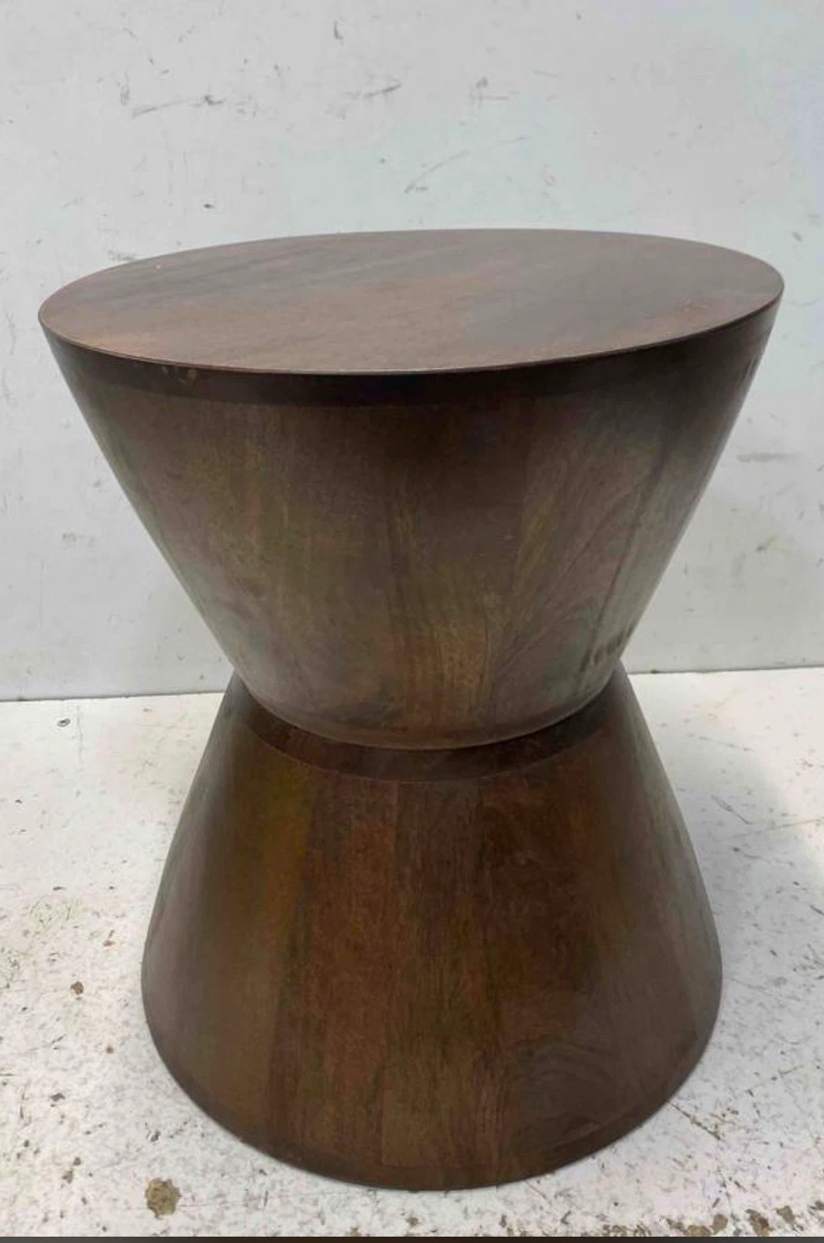 HomePop Walnut Mango Wood Side Table - photo 4