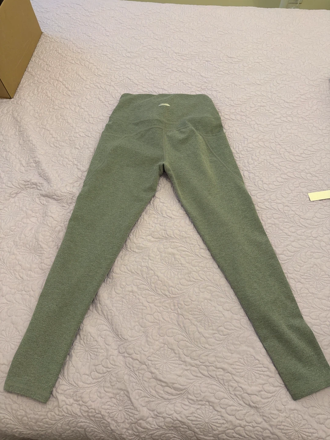 Grey High-Waisted Leggings with Pockets - photo 2