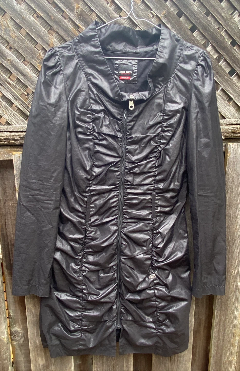 Miss Sixty Collection ruched black jacket size medium