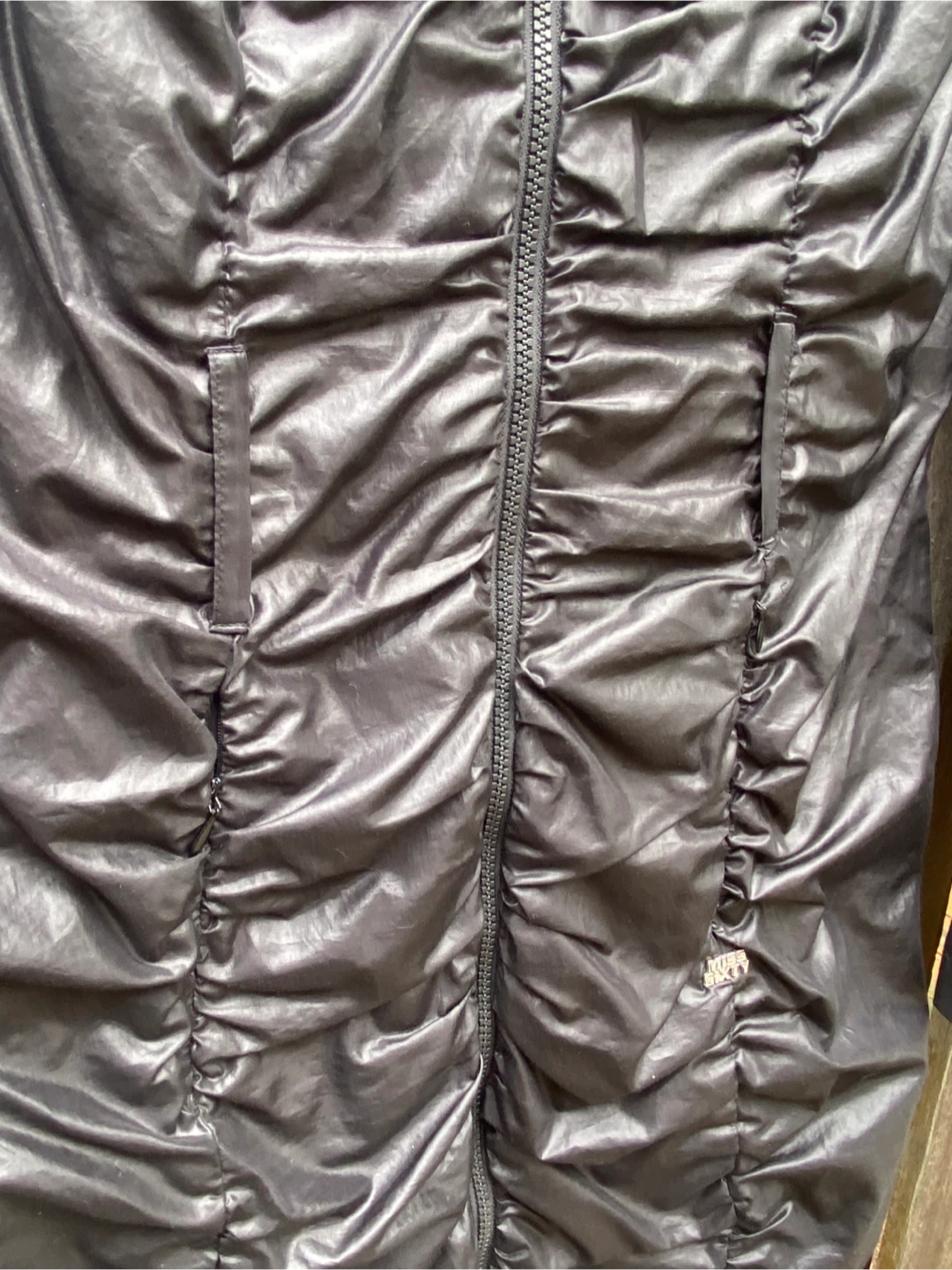 Miss Sixty Collection ruched black jacket size medium - photo 4