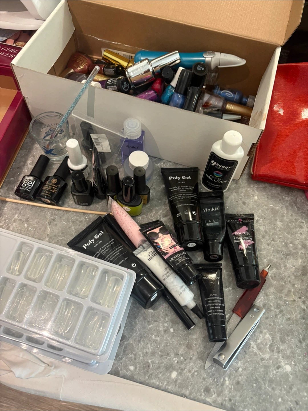 Nail Art Supplies Lot with UV Lamp - photo 3