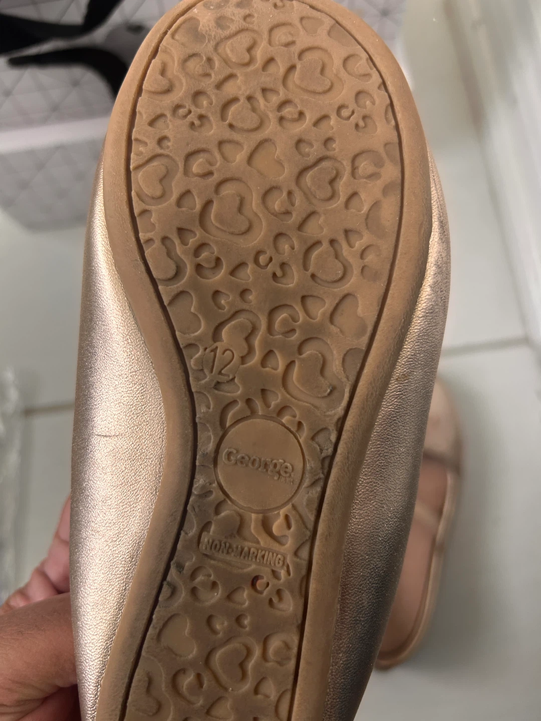 George Gold Ballet Flats - Size 12 - photo 2