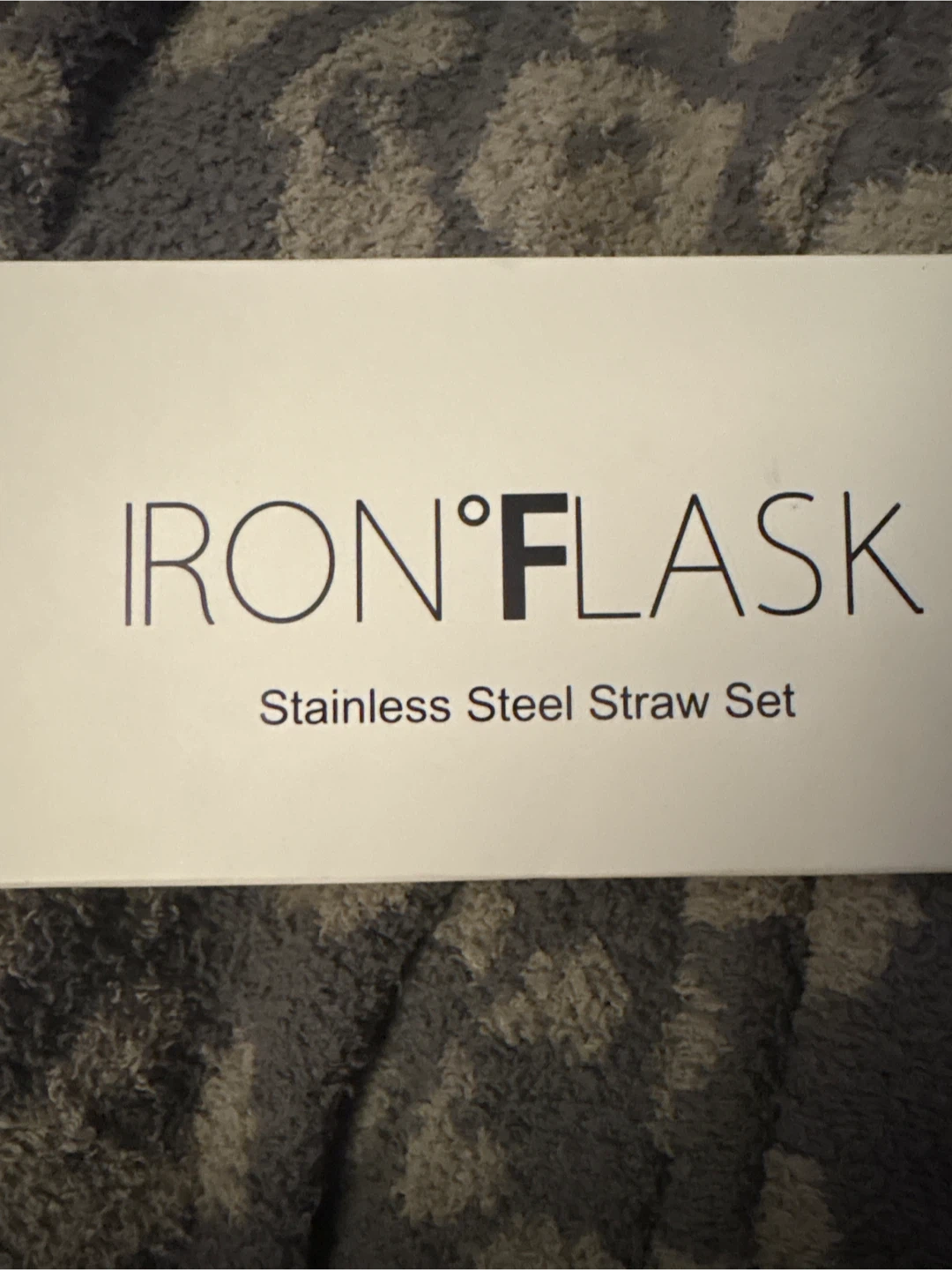NEW Iron Flask Stainless Steel Straw Set
