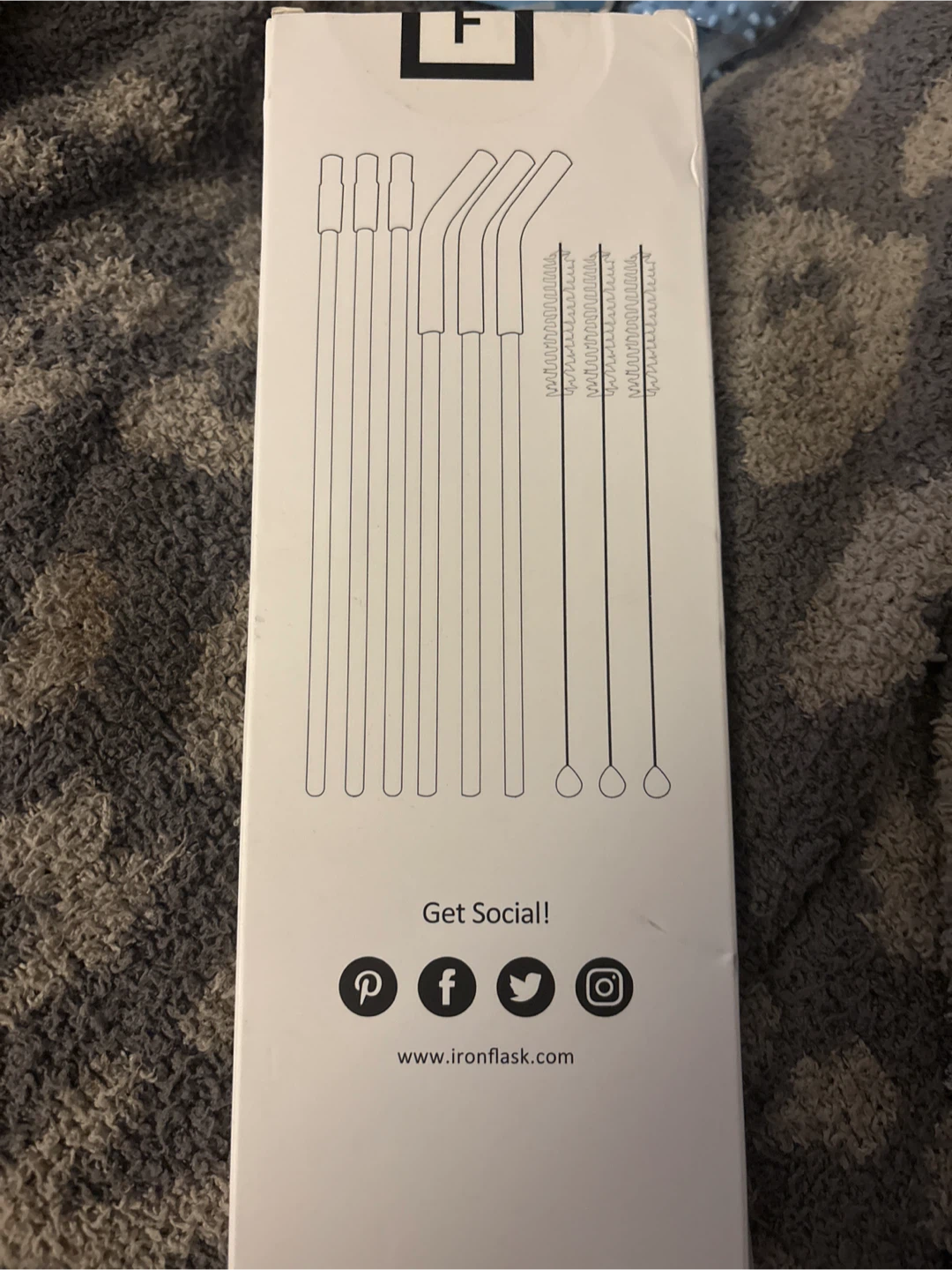 NEW Iron Flask Stainless Steel Straw Set - photo 2