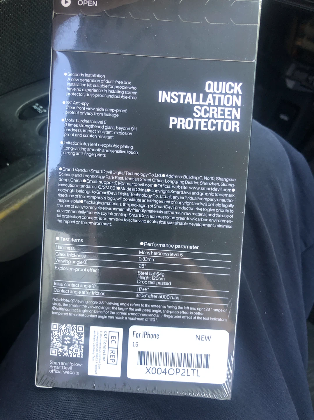 SmartDevil iPhone 16 Privacy Screen Protector 2 Pack - photo 2