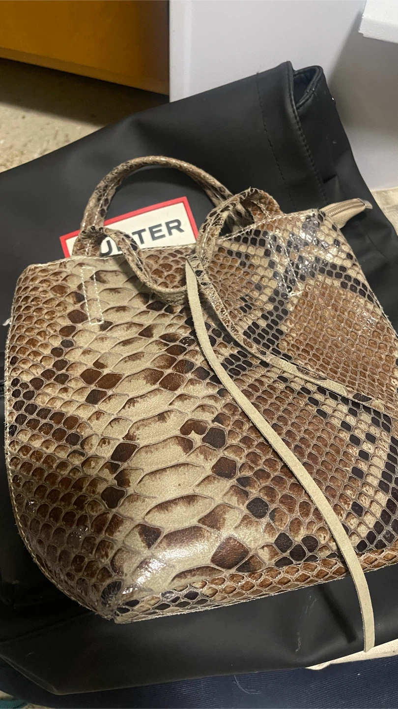 Andrea Cardone Italia Small Snakeskin Leather handbag