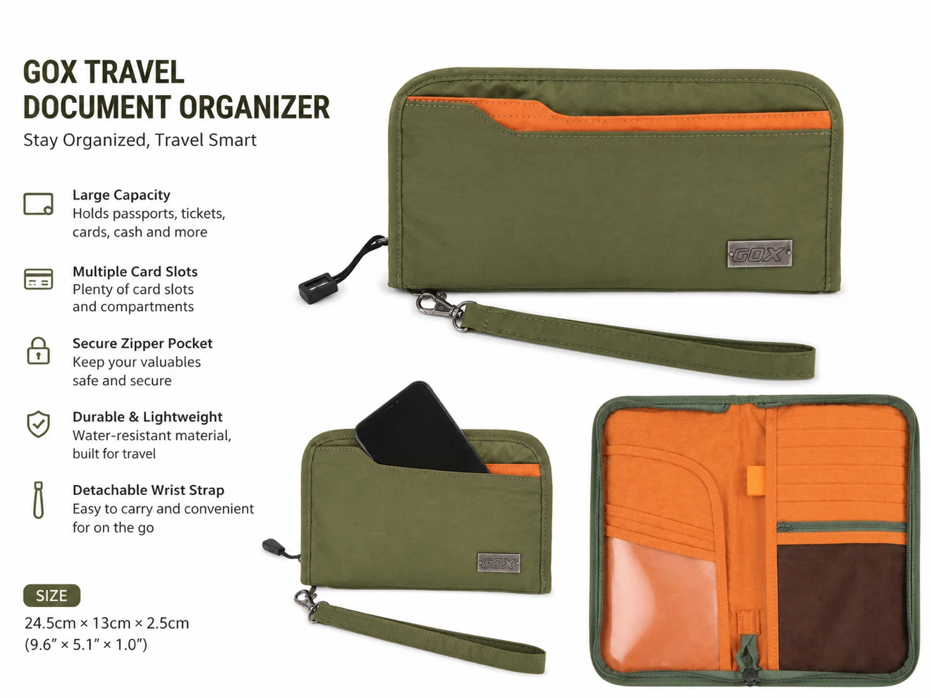 Travel Document Organizer – Brand New