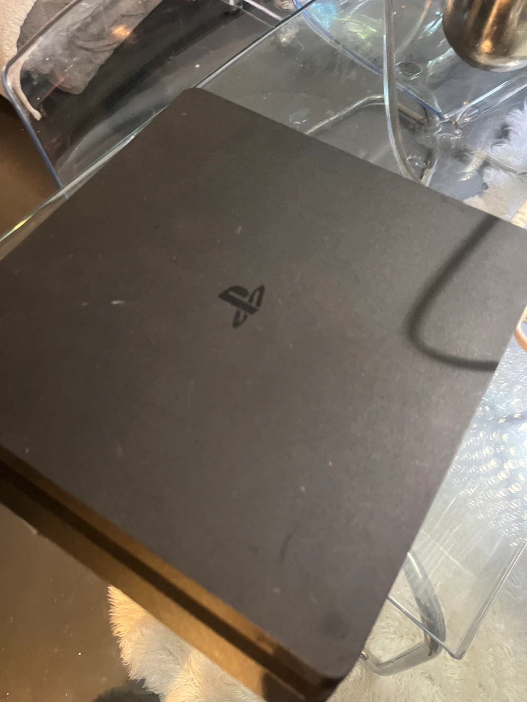 Black PlayStation 4 Slim console working fine - photo 4