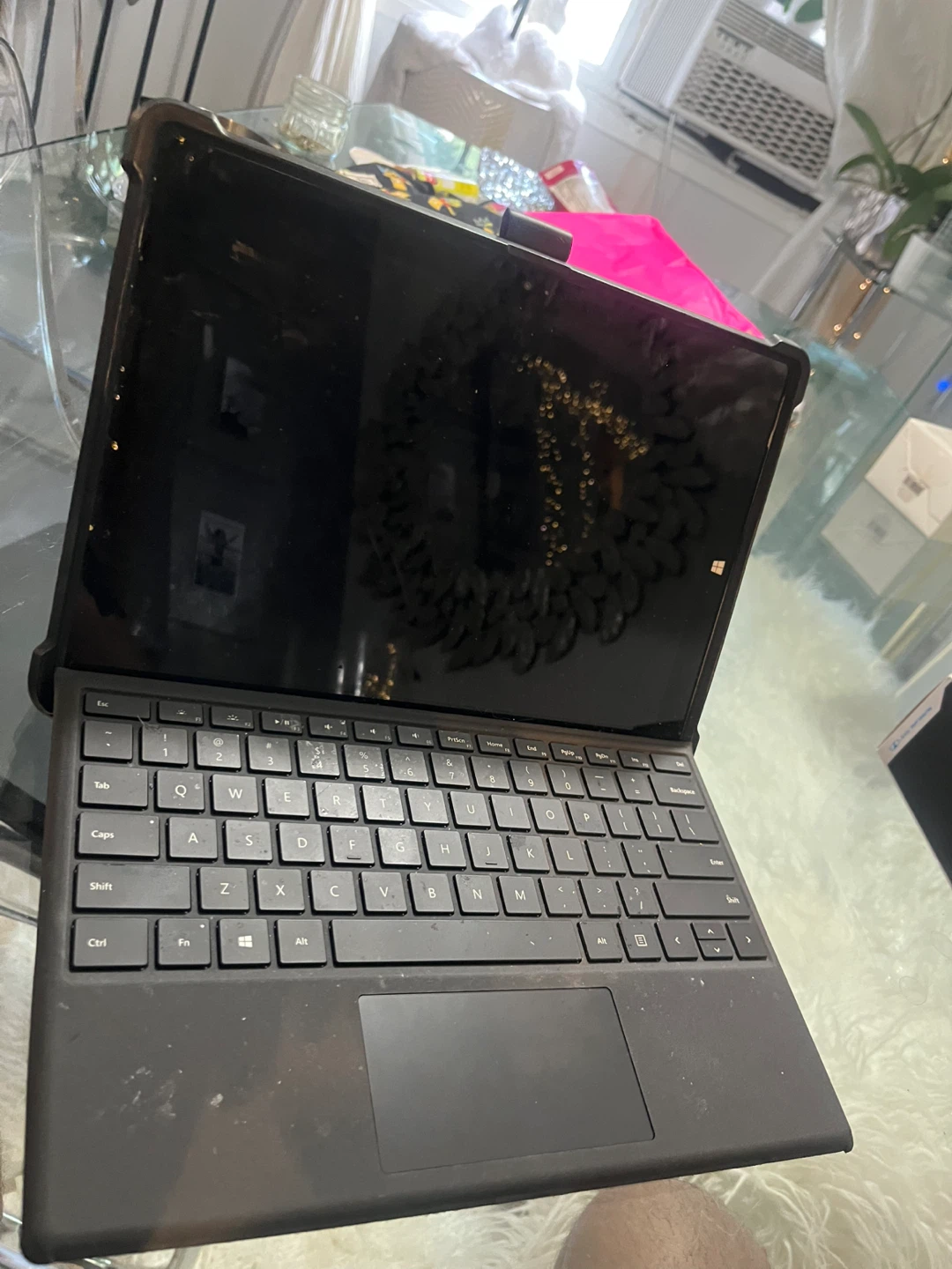 Microsoft Surface tablet with keyboard