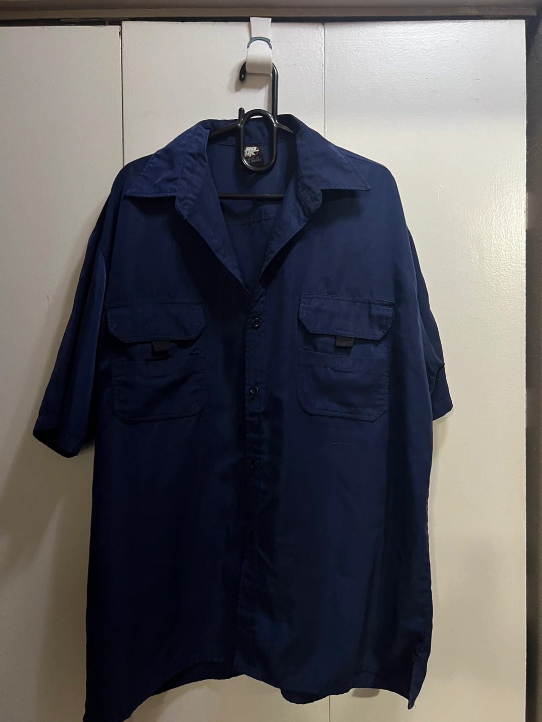 Navy Blue Button Up Shirt