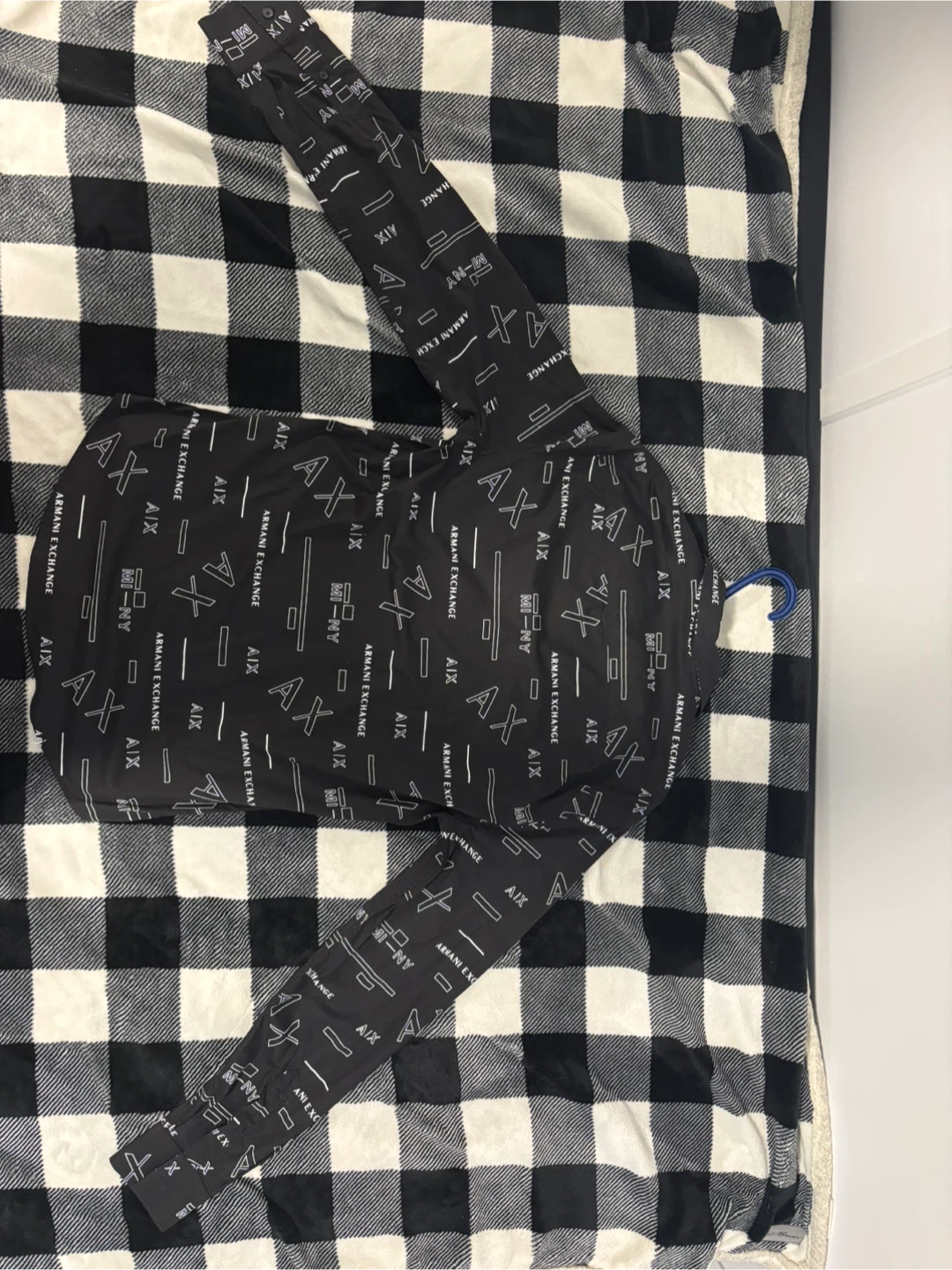 Armani Exchange Black Logo Print Long Sleeve Shirt - photo 2