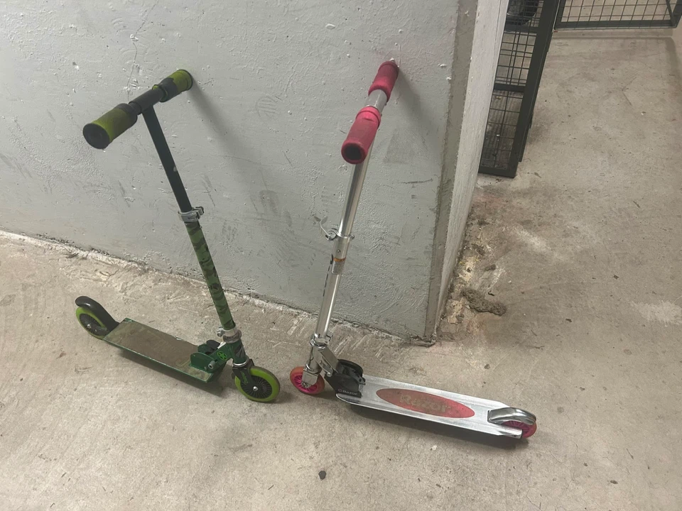 Two Scooters: Razor and Camo
