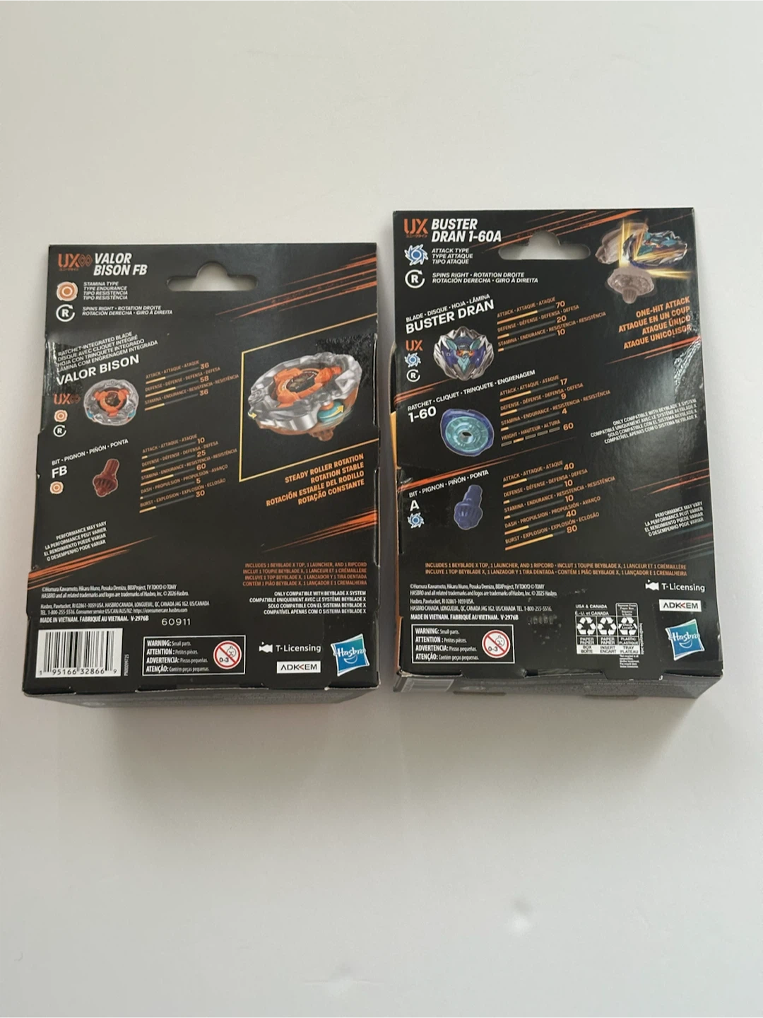 Beyblade X Valor Bison FB & Buster Dran T-60A Toys - photo 2