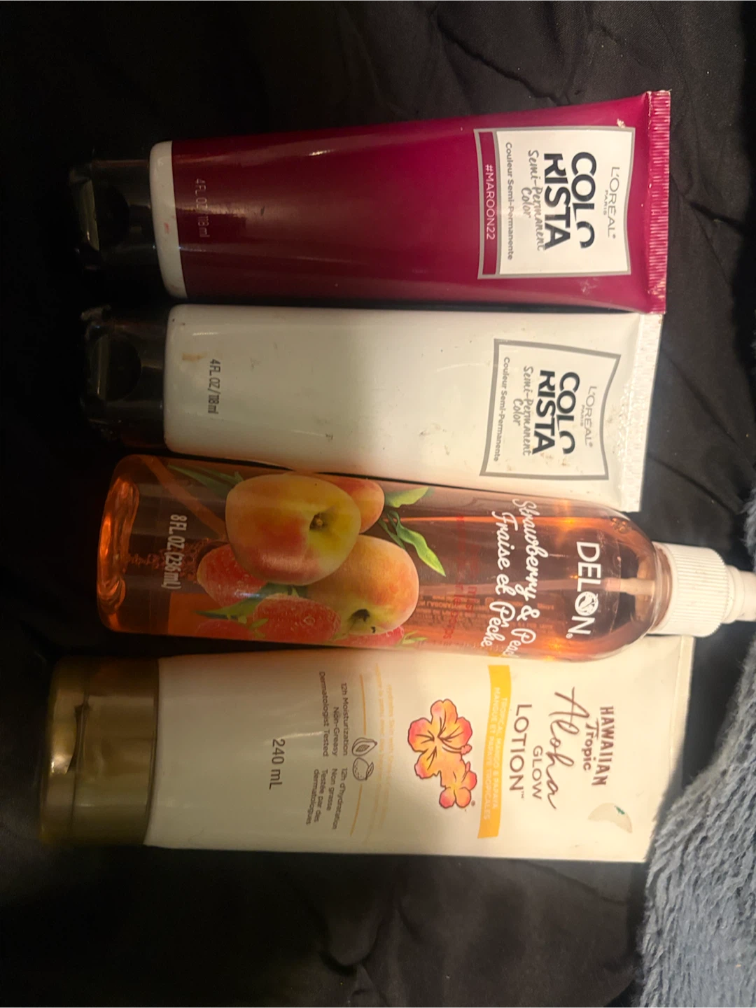 Hair dye and body care