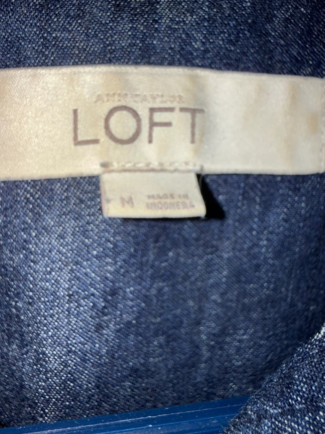 Denim Shirt Dress LOFT Ann Taylor - photo 3