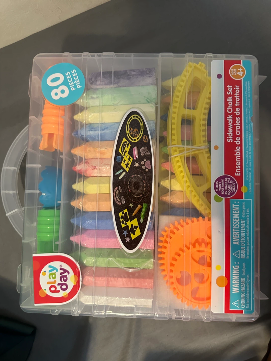 Sidewalk chalk set