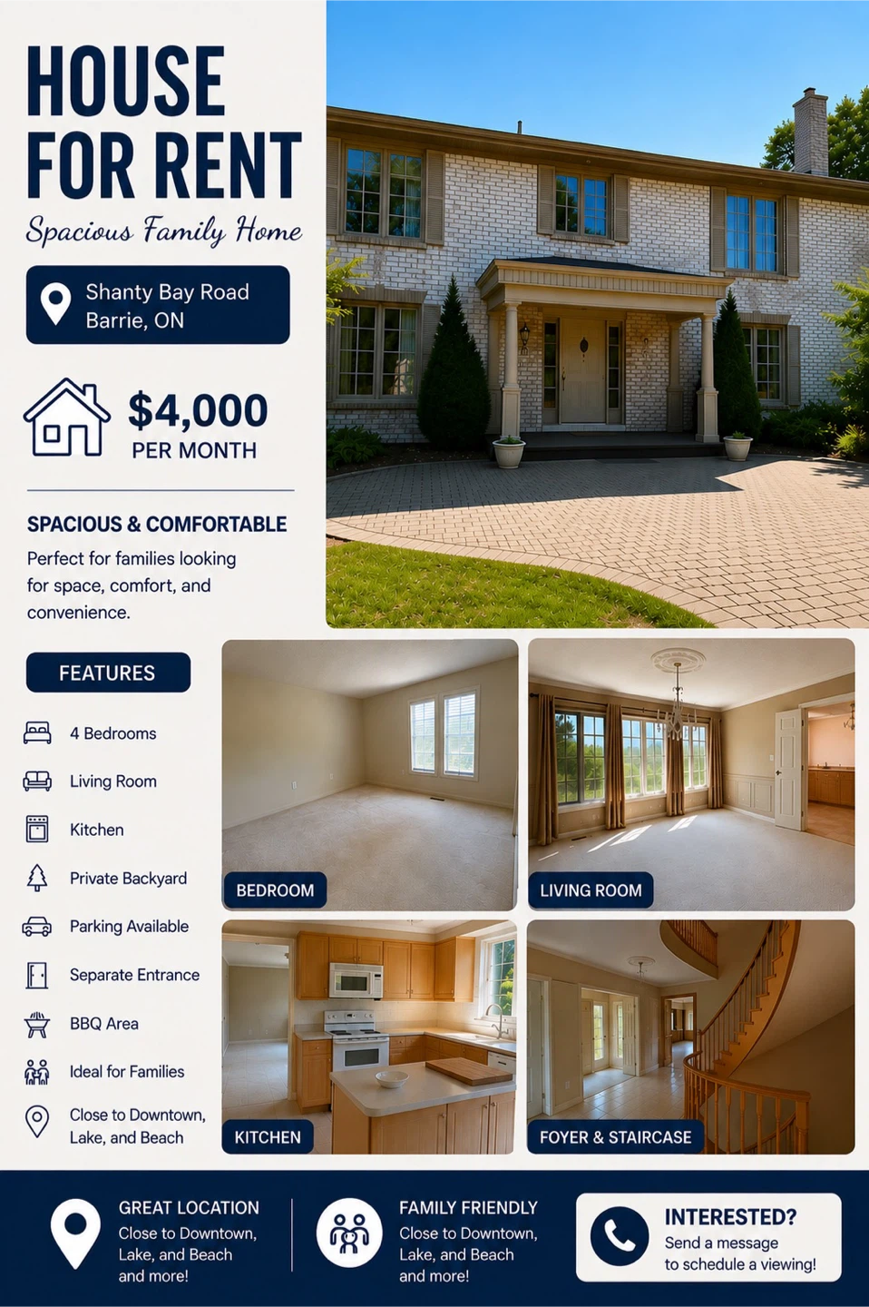 House for rent - Shanty Bay Rd Barrie