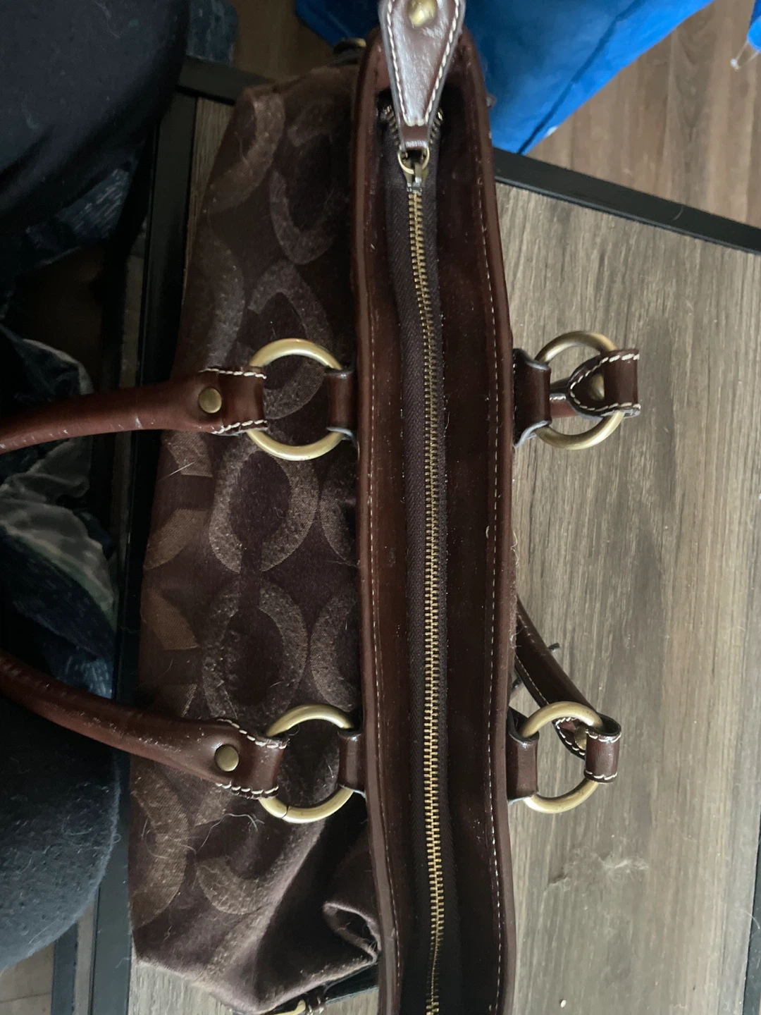 Coach Brown Signature Monogram Tote Bag - photo 2