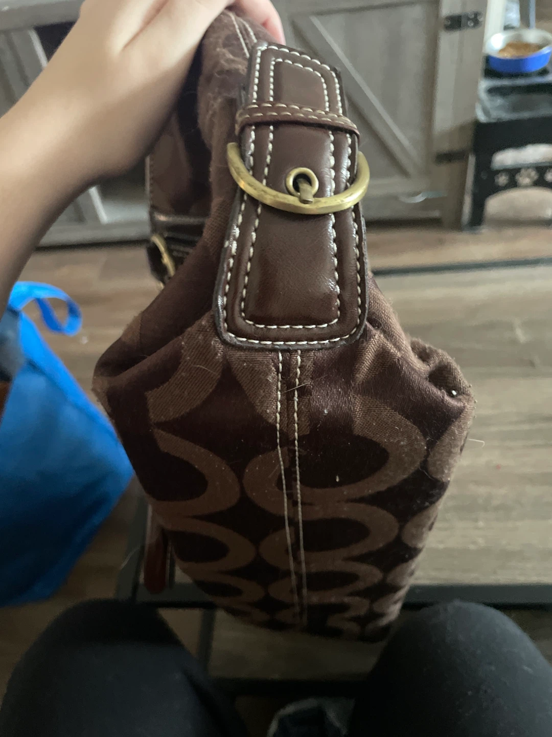 Coach Brown Signature Monogram Tote Bag - photo 3