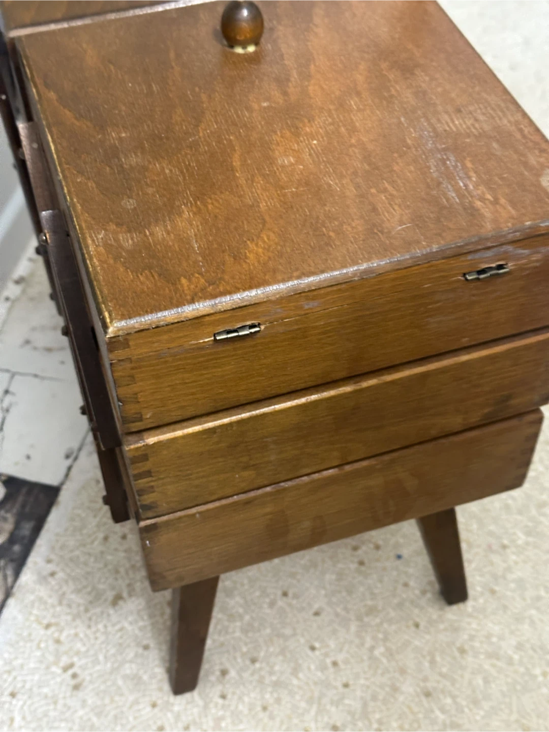 Vintage accordion sewing box - photo 2