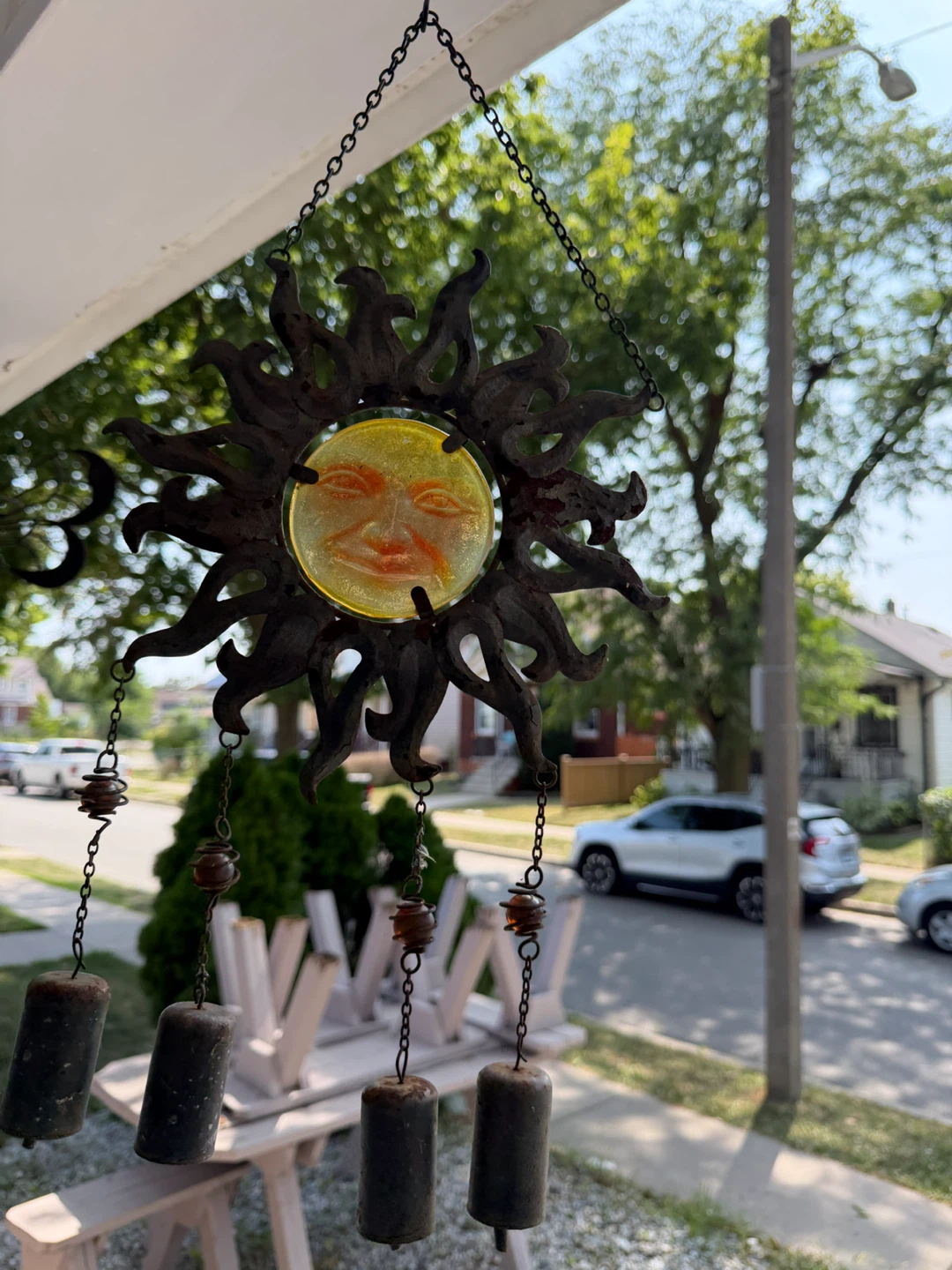 Sun Face Wind Chime