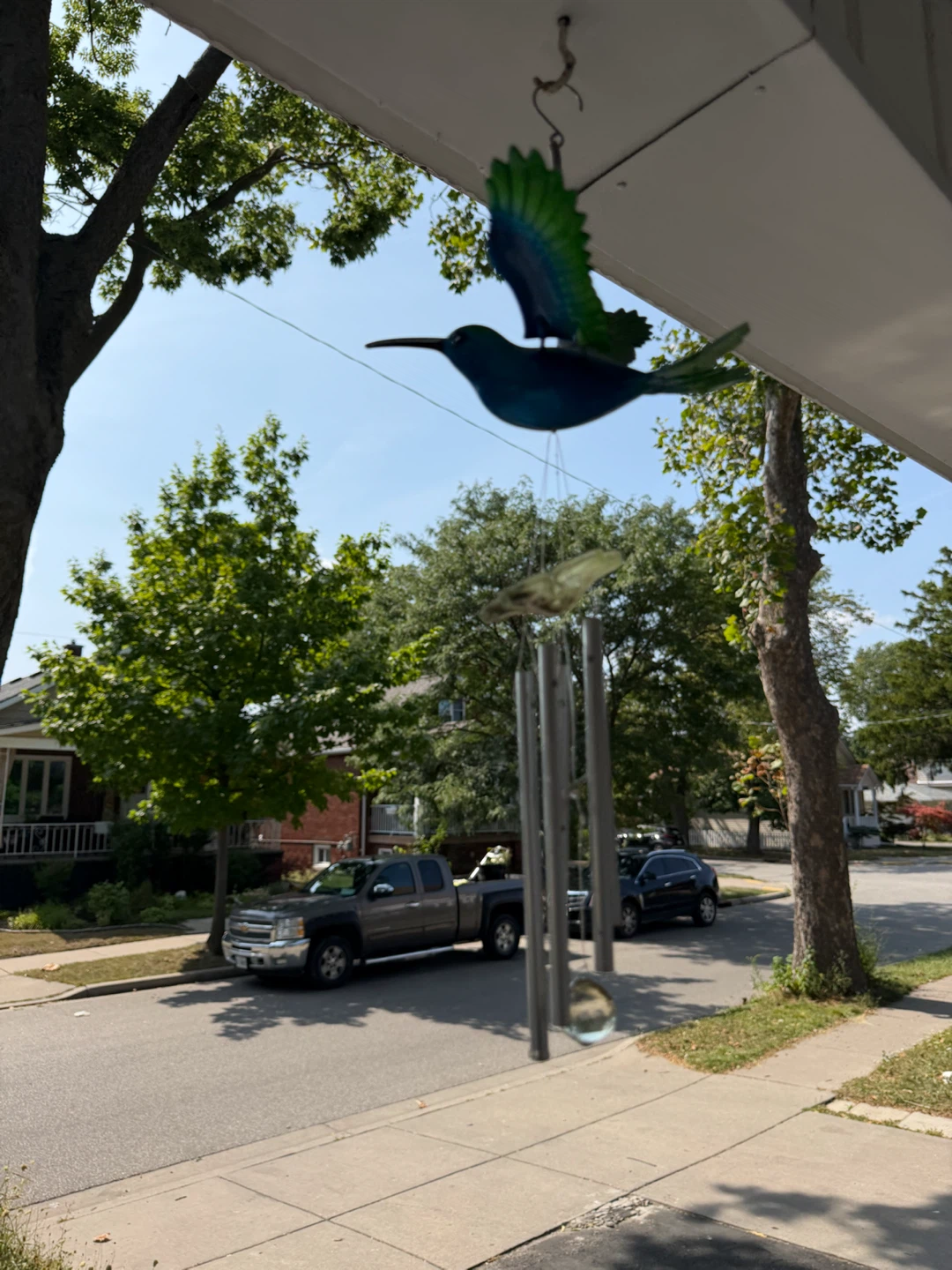 Blue Hummingbird Wind Chime - photo 2