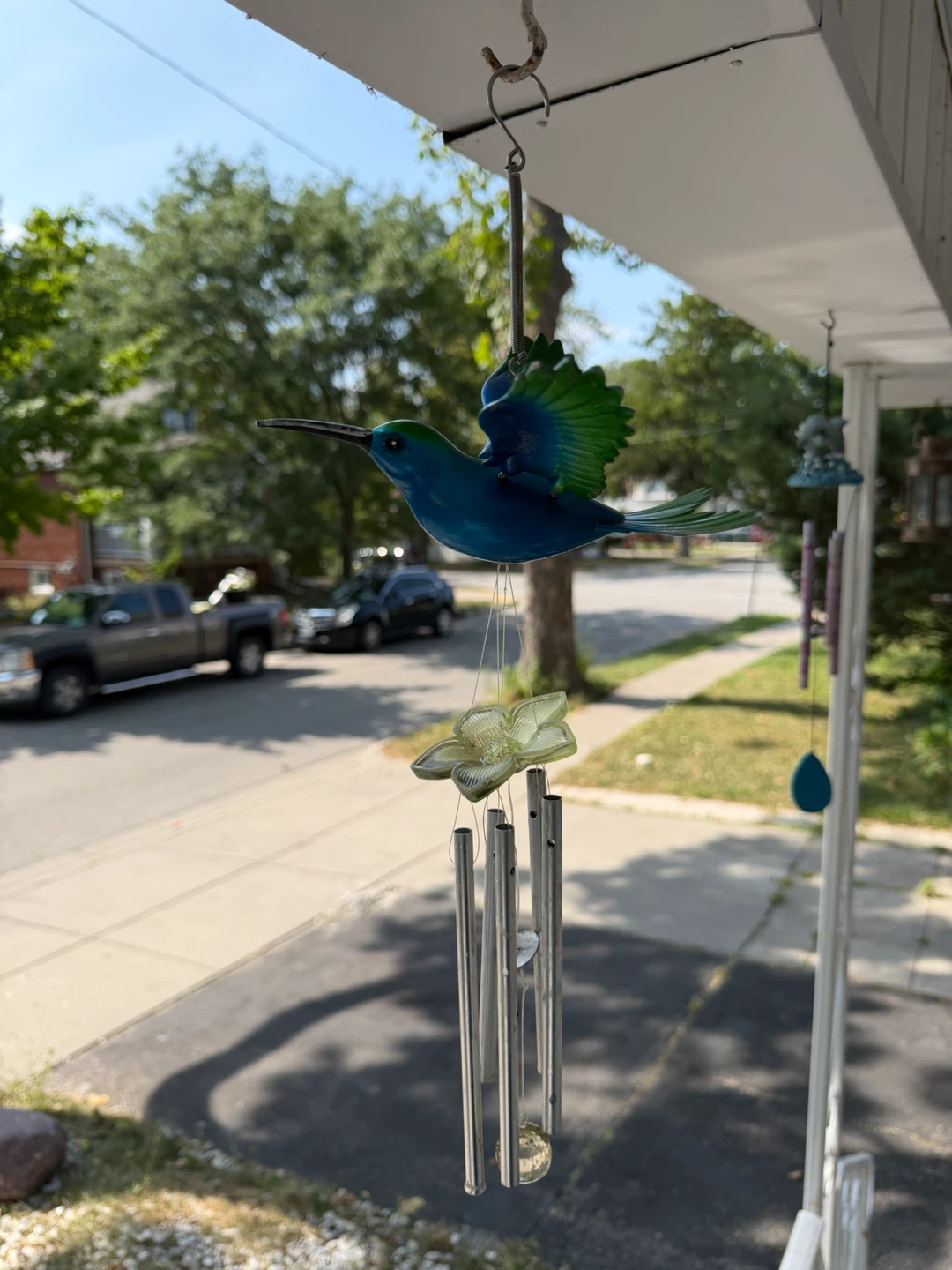 Blue Hummingbird Wind Chime - photo 3