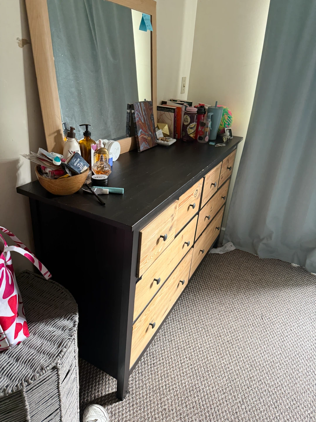 Black Dresser with 8 Drawers - photo 2