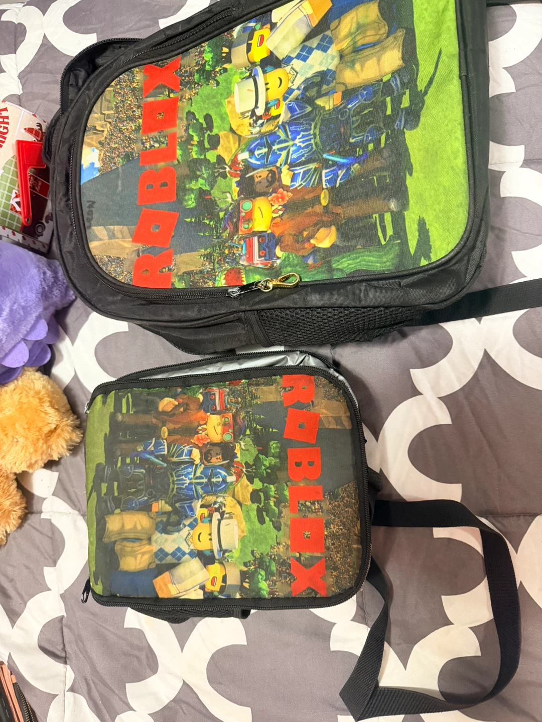 Roblox Bag & Lunch Bag Set Used