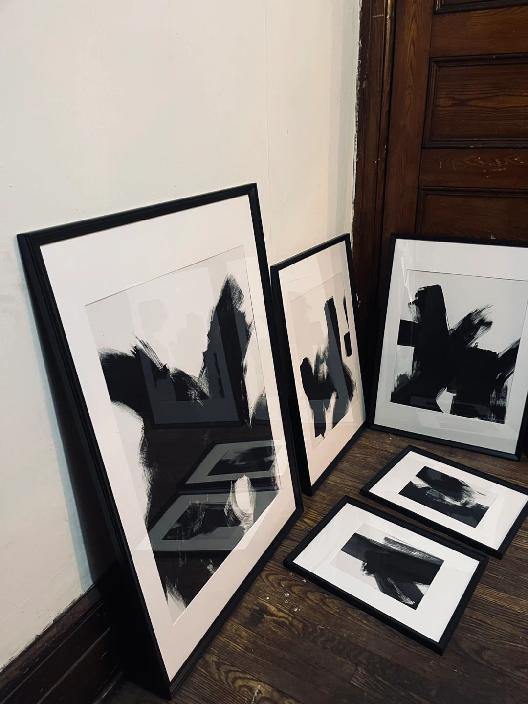 Modern Abstract Paintings - Framed Art Set of 6 - photo 3